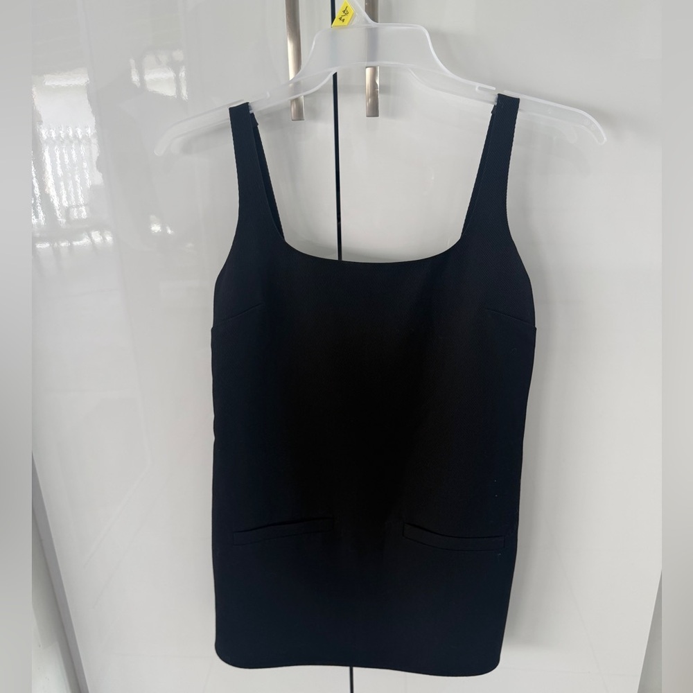 Rebecca Minkoff Black Square-Neck Jumpsuit Romper